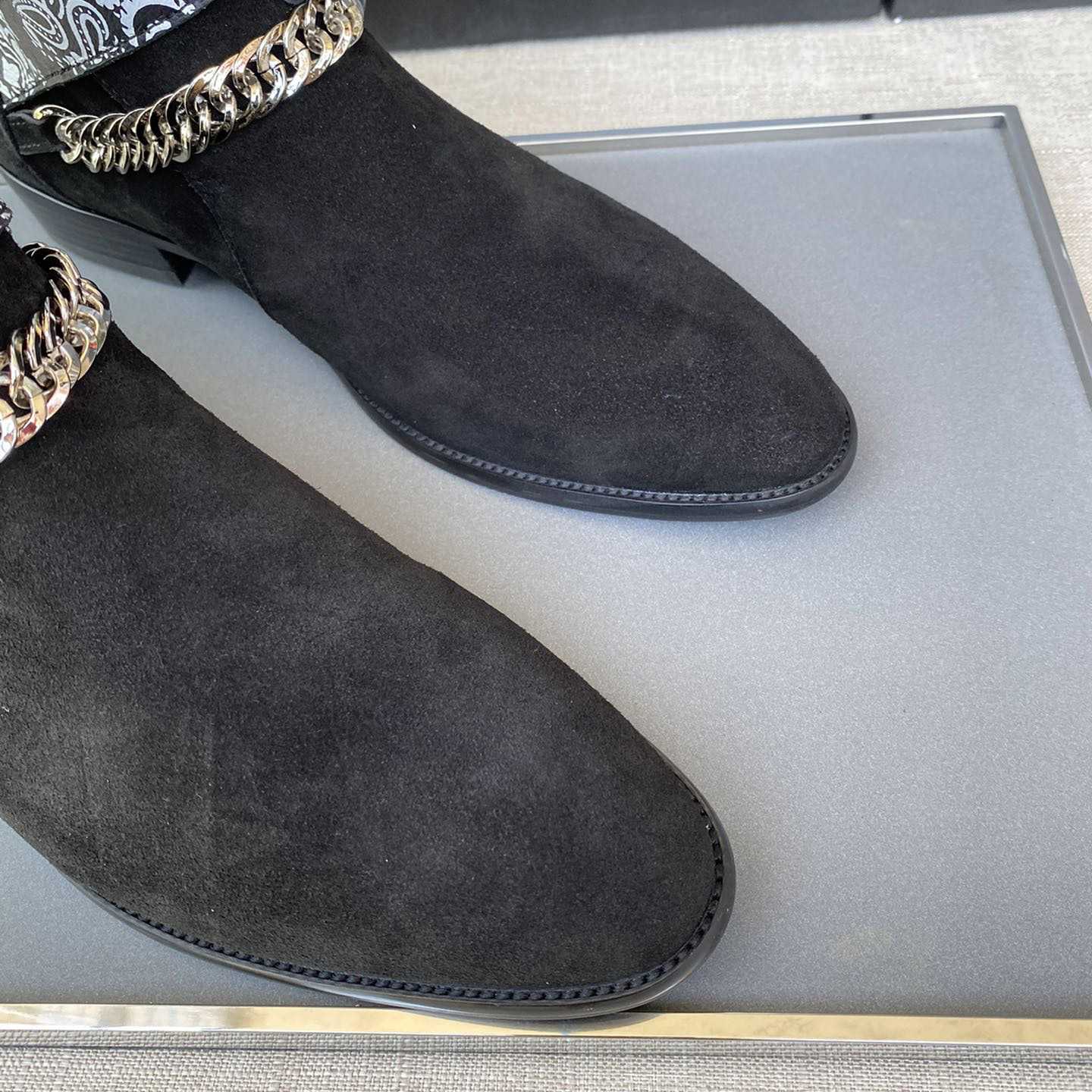 Amiri Buckle-detail 40mm Suede Boots - DopestKickz