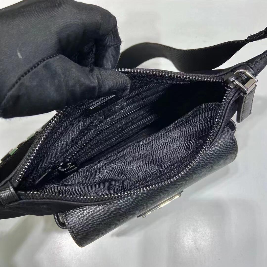 Prada Re-Nylon and Saffiano Leather Shoulder Bag - DopestKickz