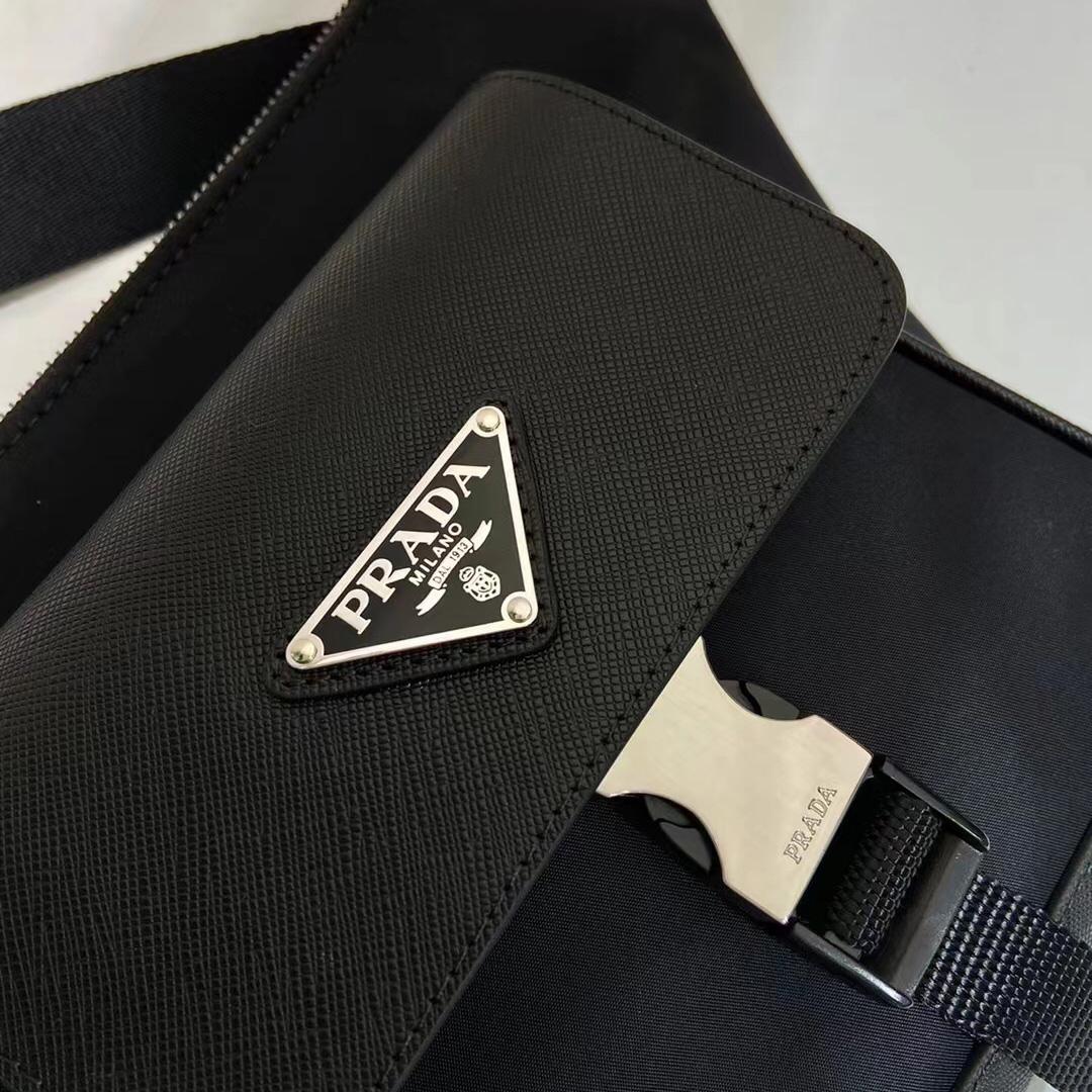 Prada Re-Nylon and Saffiano Leather Shoulder Bag - DopestKickz