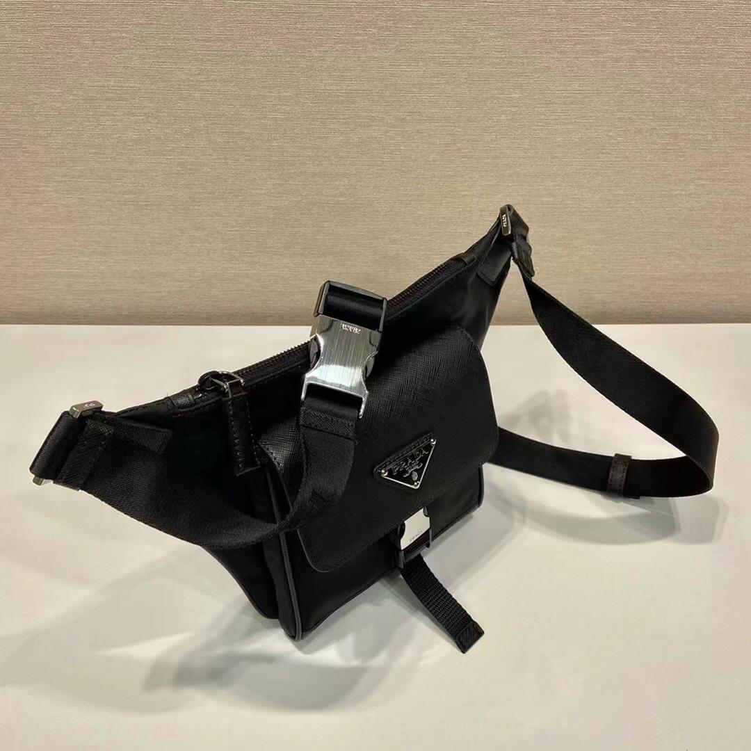 Prada Re-Nylon and Saffiano Leather Shoulder Bag - DopestKickz