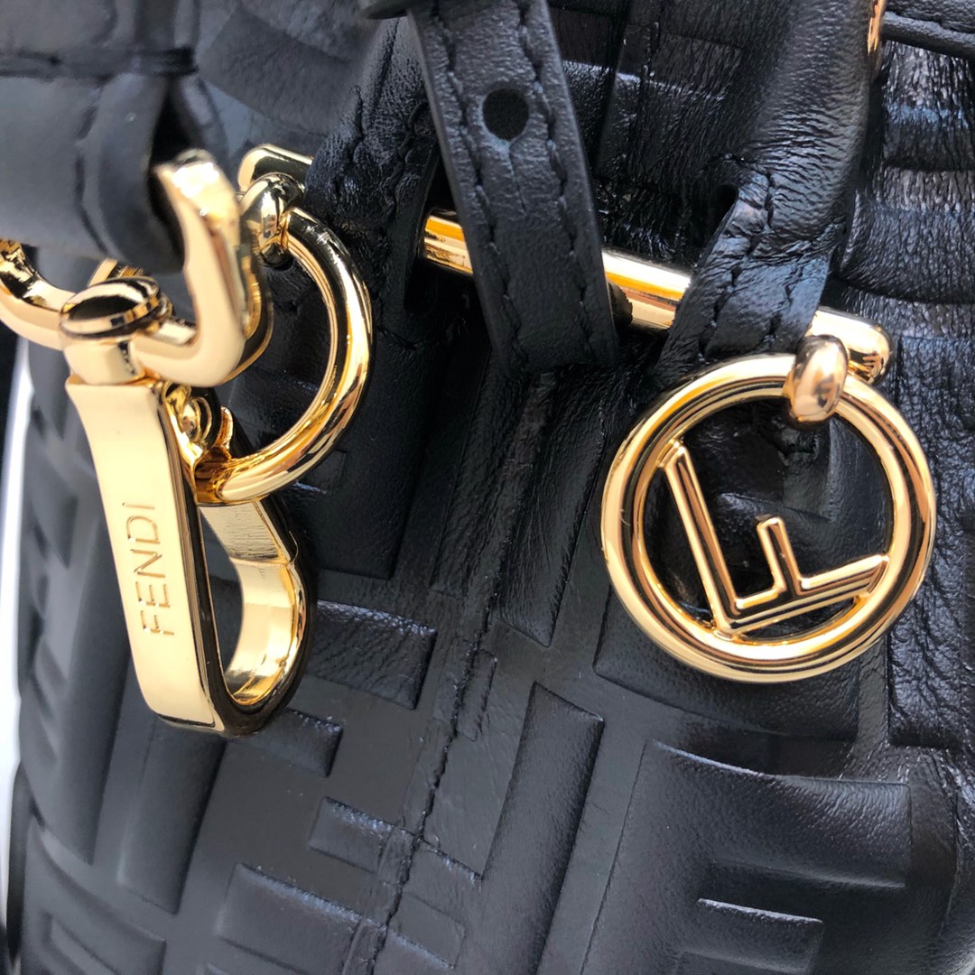 Fendi Tresor Black Leather Mini-bag - DopestKickz