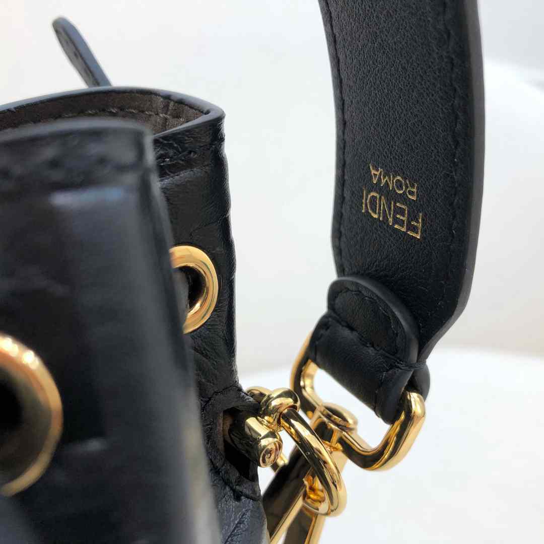 Fendi Tresor Black Leather Mini-bag - DopestKickz