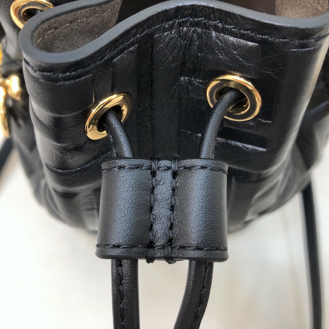 Fendi Tresor Black Leather Mini-bag - DopestKickz