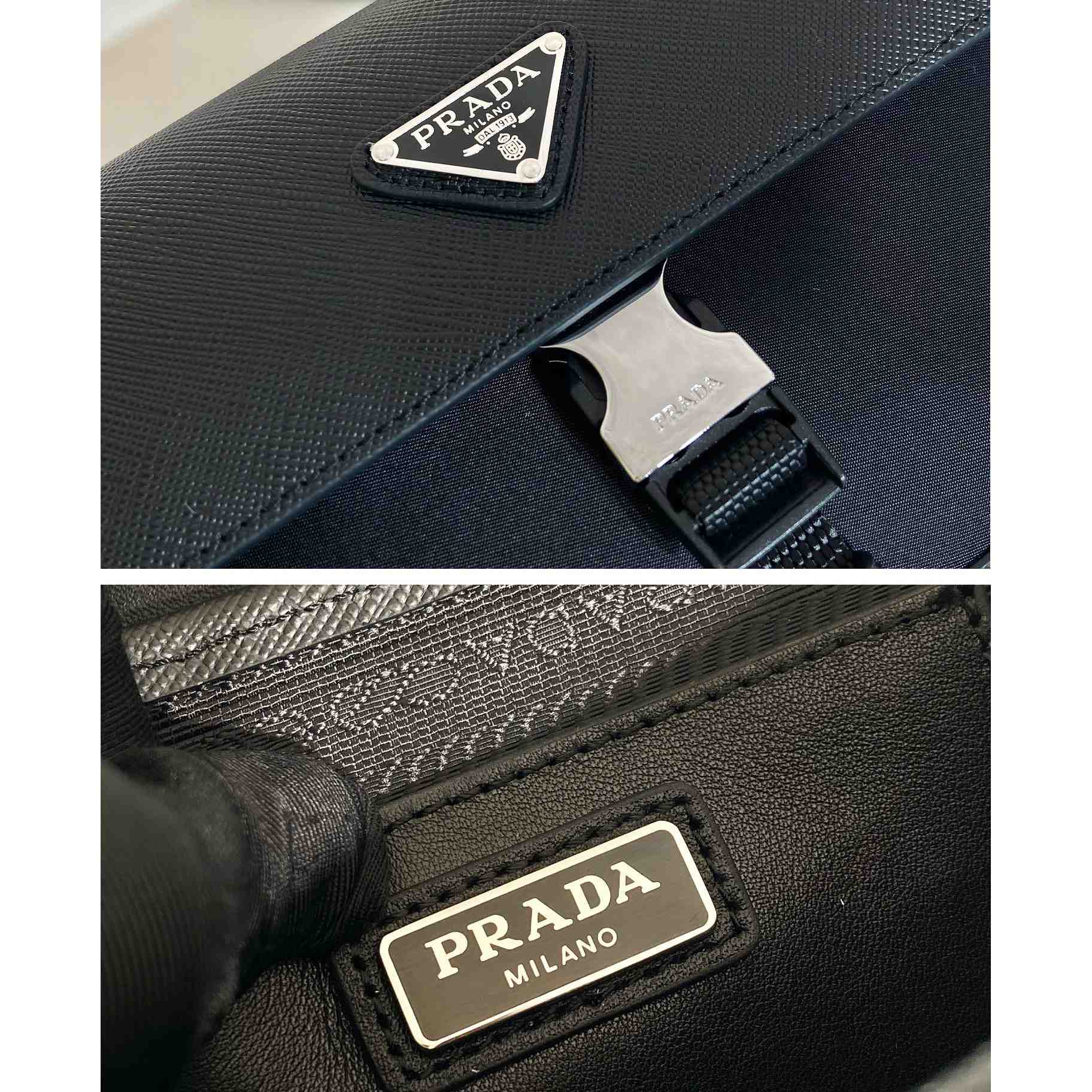 Prada Re-Nylon And Saffiano Shoulder Bag - DopestKickz