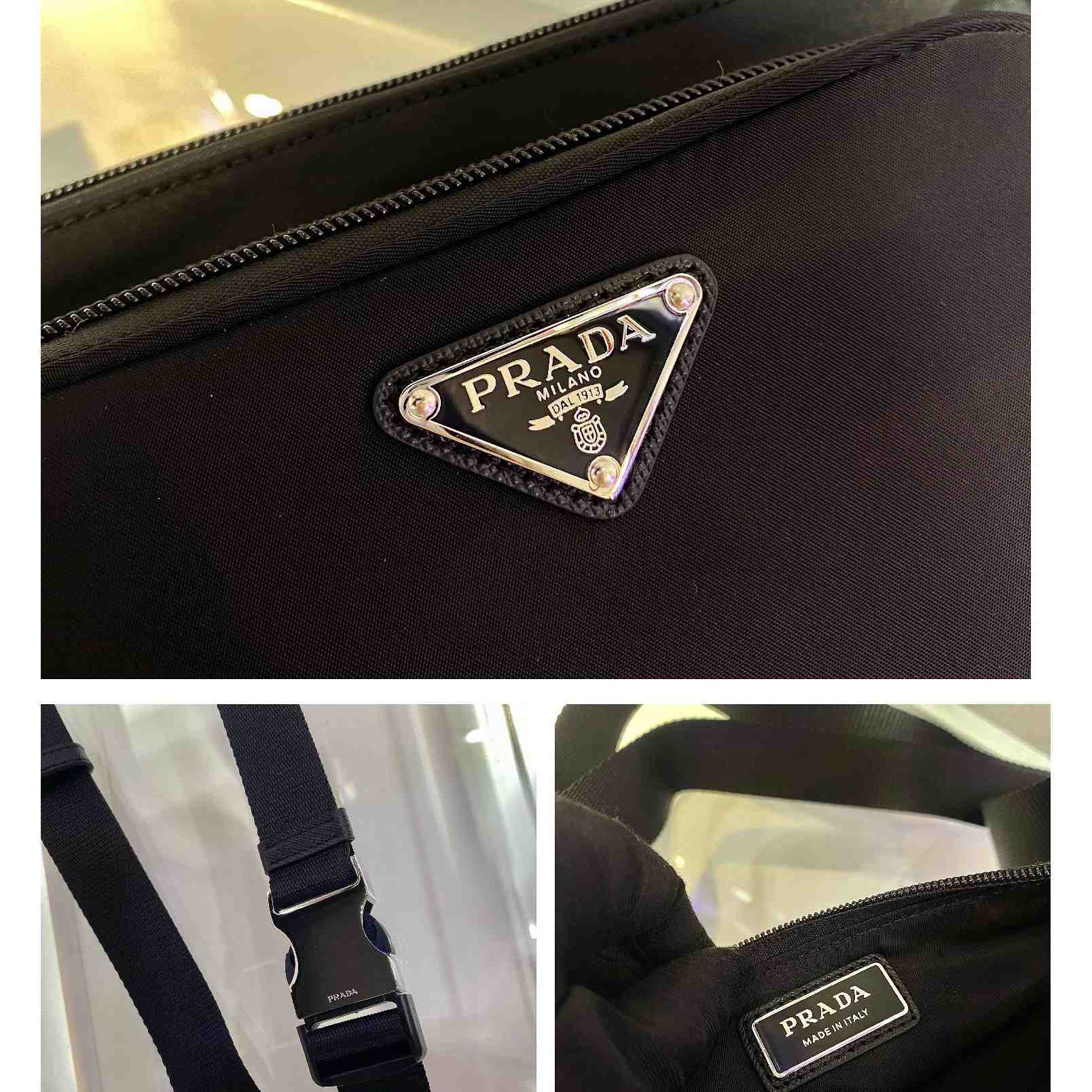Prada Re-Nylon And Saffiano Leather Shoulder Bag - DopestKickz