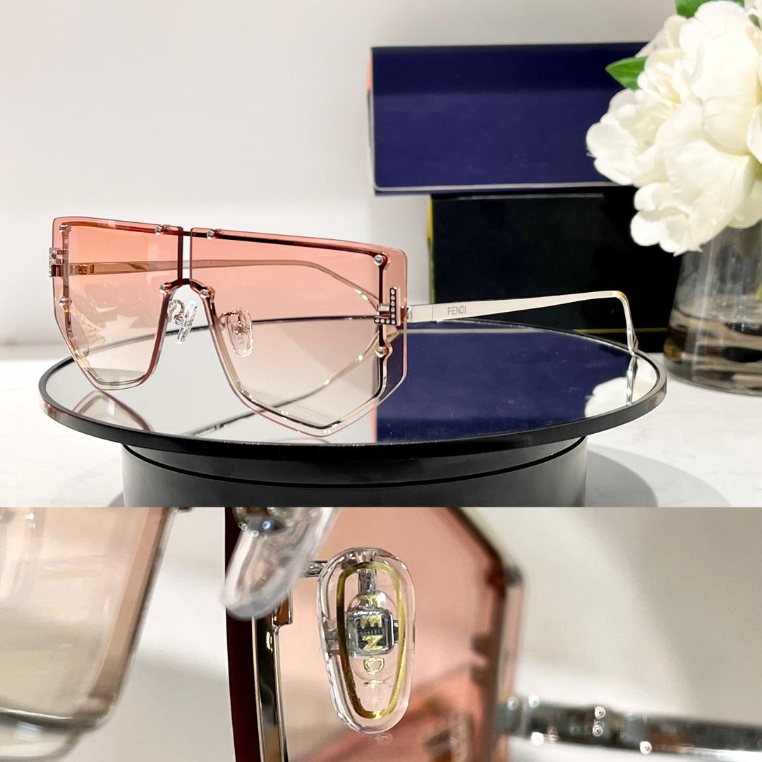 Fendi First Shield Sunglasses With Two-tone Gradient Lenses   FF40096 - DopestKickz
