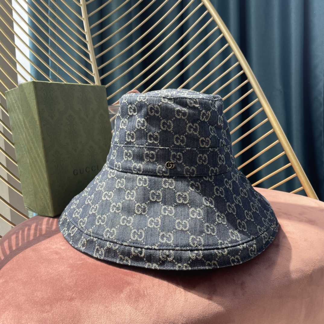 Gucci GG Canvas Wide Brim Hat - DopestKickz