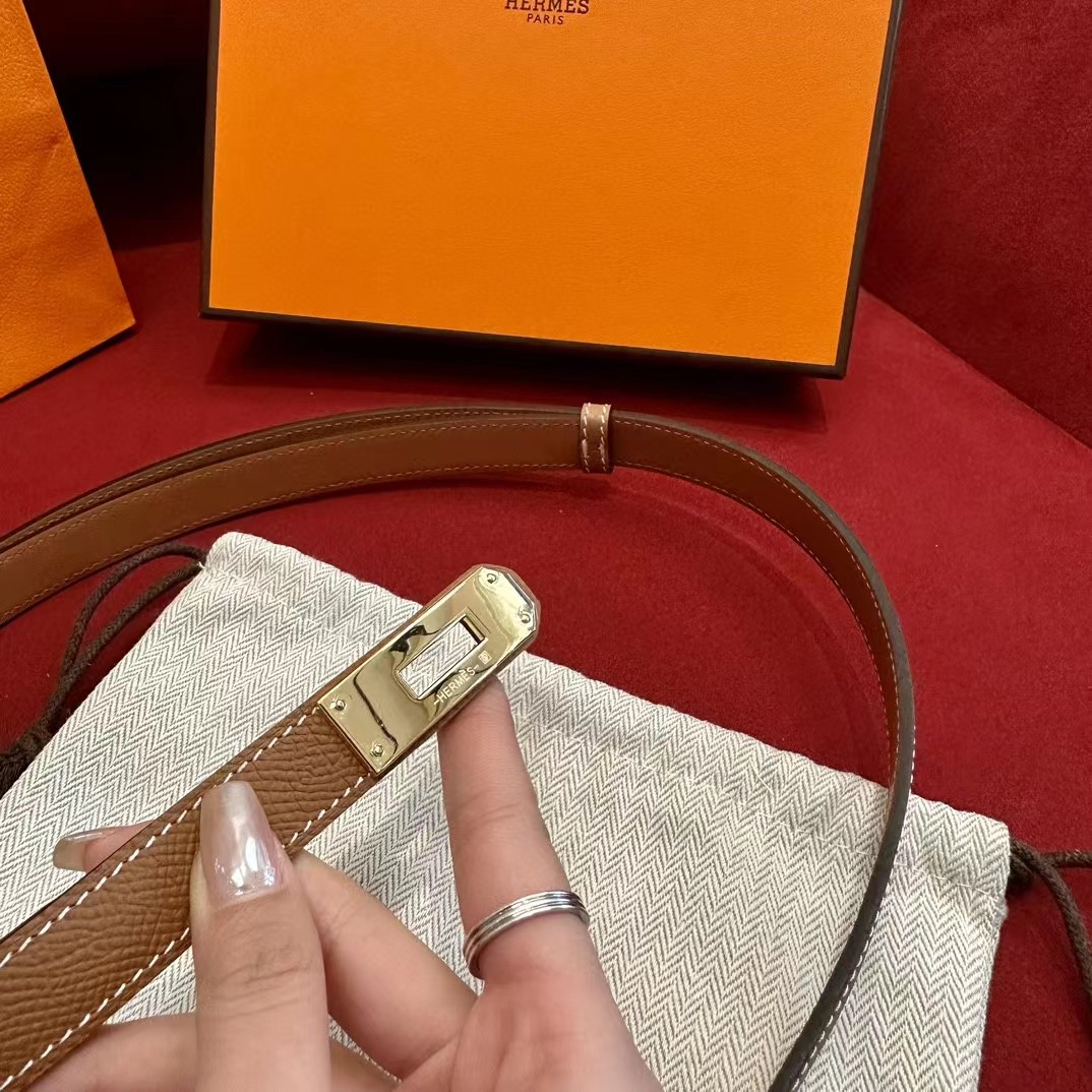 Hermes Authenticated Kelly Belt Leather - DopestKickz