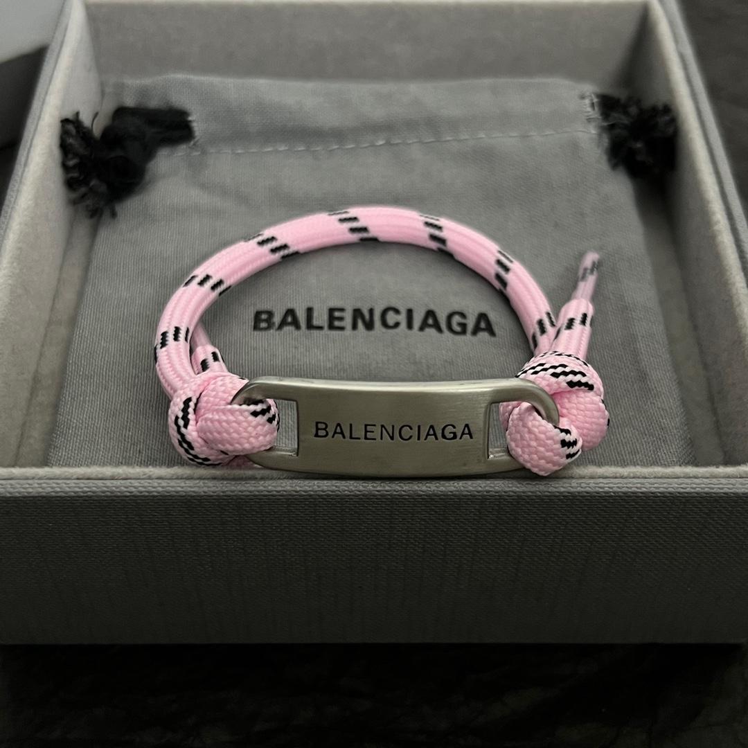 Balenciaga Plate Bracelet in Fluo Pink - DopestKickz