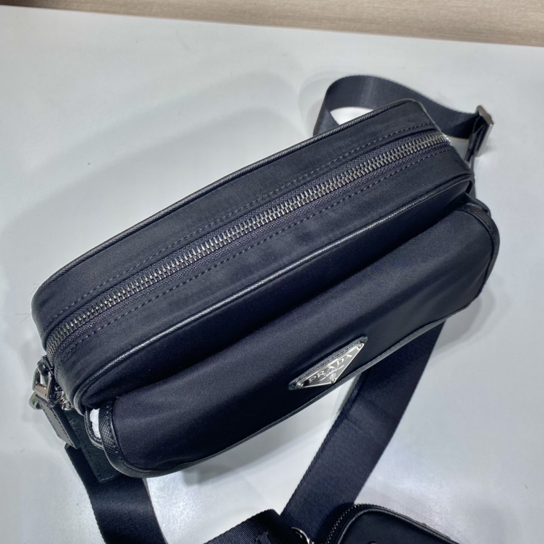 Prada Re-Nylon Saffiano Leather Shoulder Bag ( 22-16-5cm) - DopestKickz