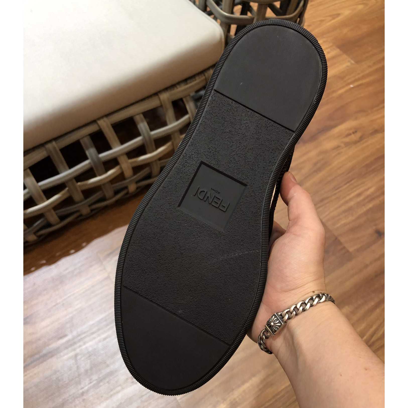 Fendi Men's Black Loafer Monster Eyes - DopestKickz