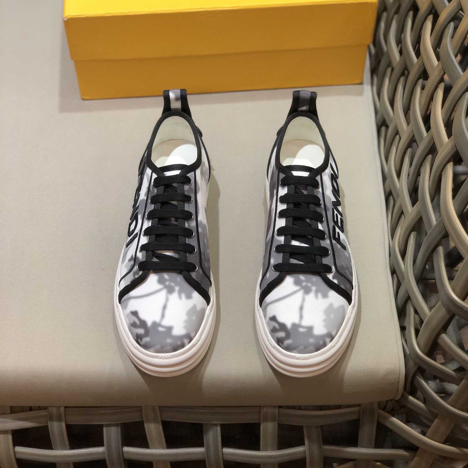Fendi Rise Canvas Sneaker - DopestKickz