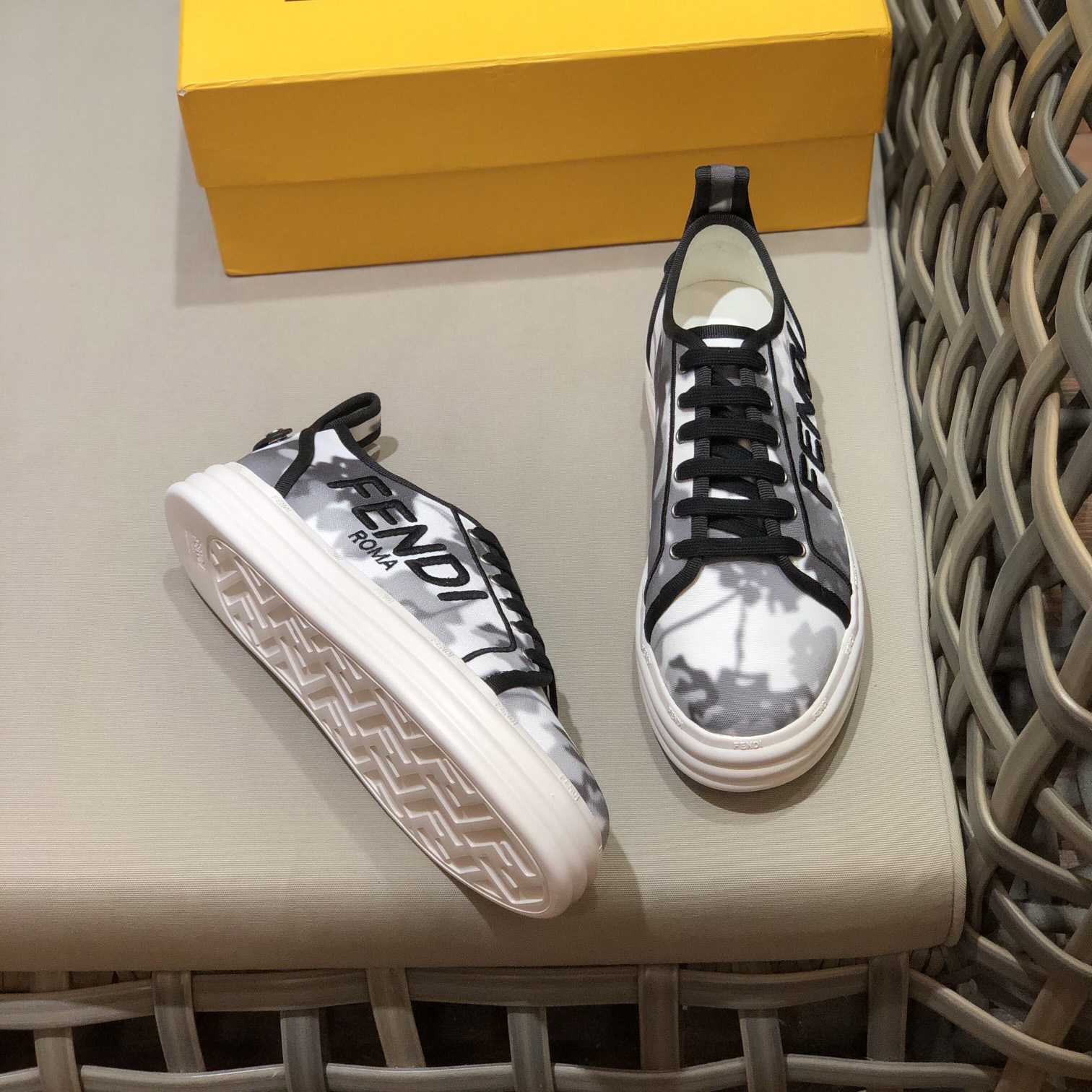 Fendi Rise Canvas Sneaker - DopestKickz