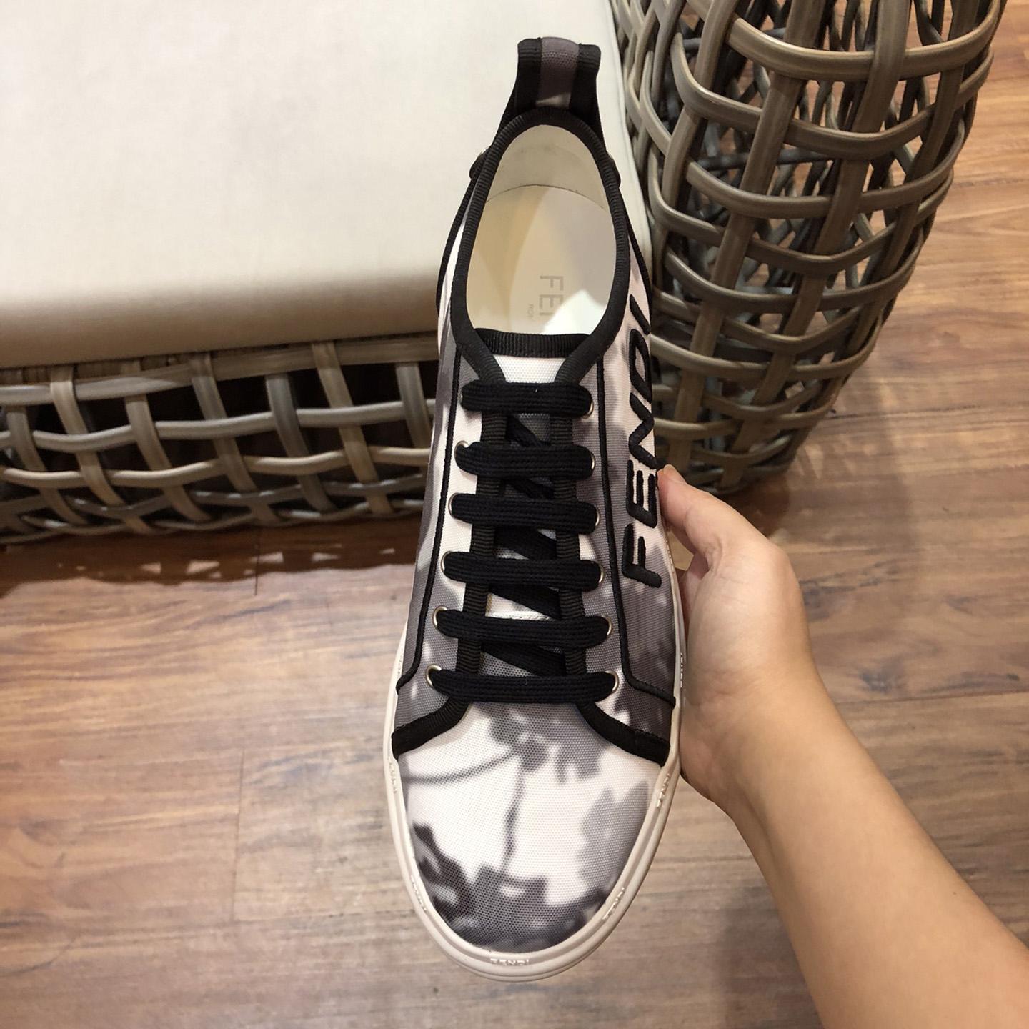 Fendi Rise Canvas Sneaker - DopestKickz