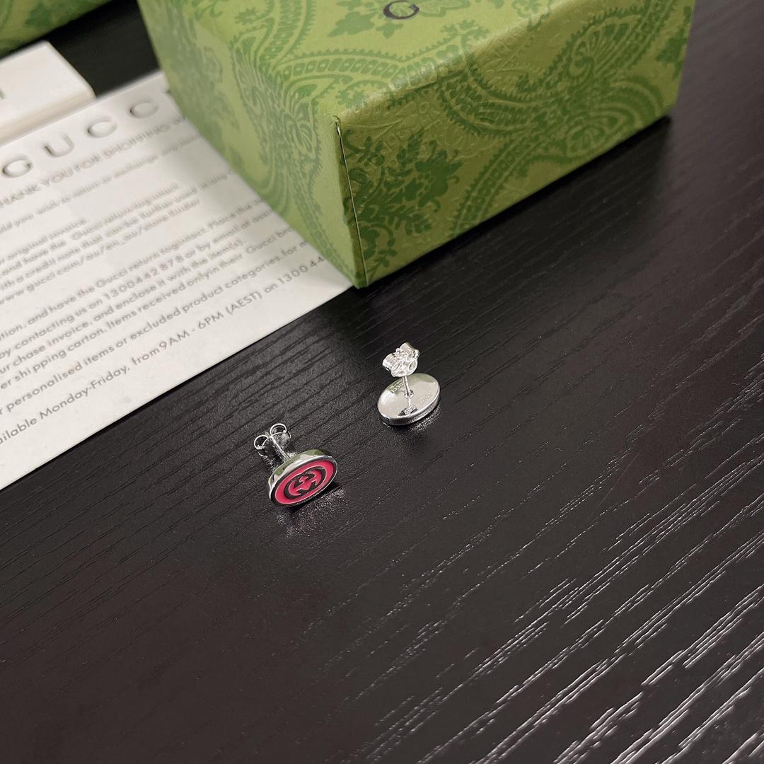 Gucci Interlocking G Enamel Earrings - DopestKickz