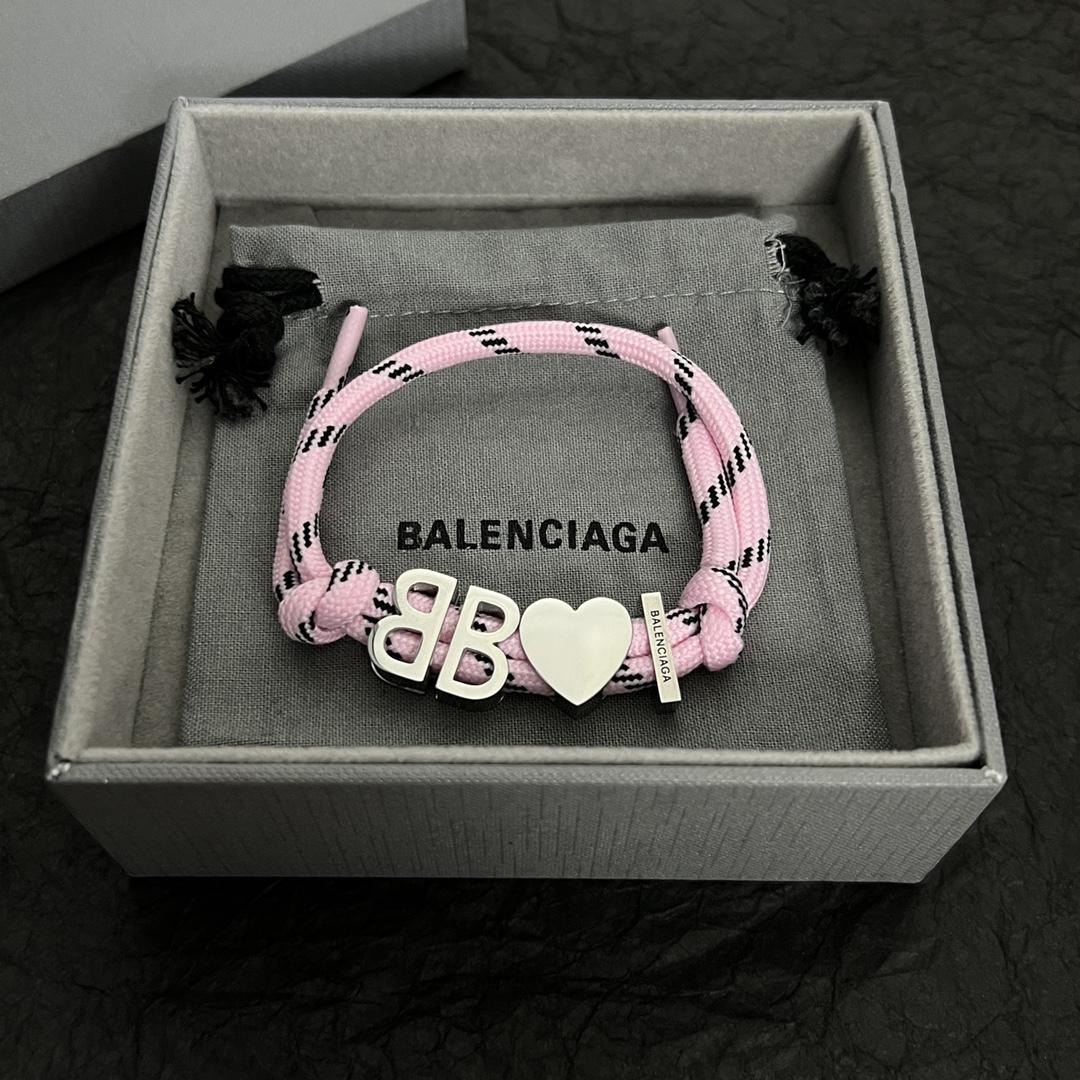 Balenciaga I <3 BB Bracelet In Pink - DopestKickz