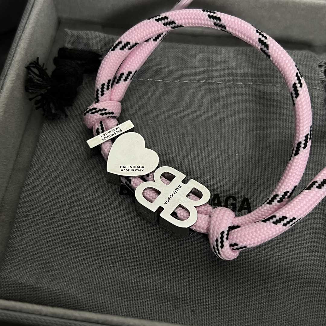 Balenciaga I <3 BB Bracelet In Pink - DopestKickz