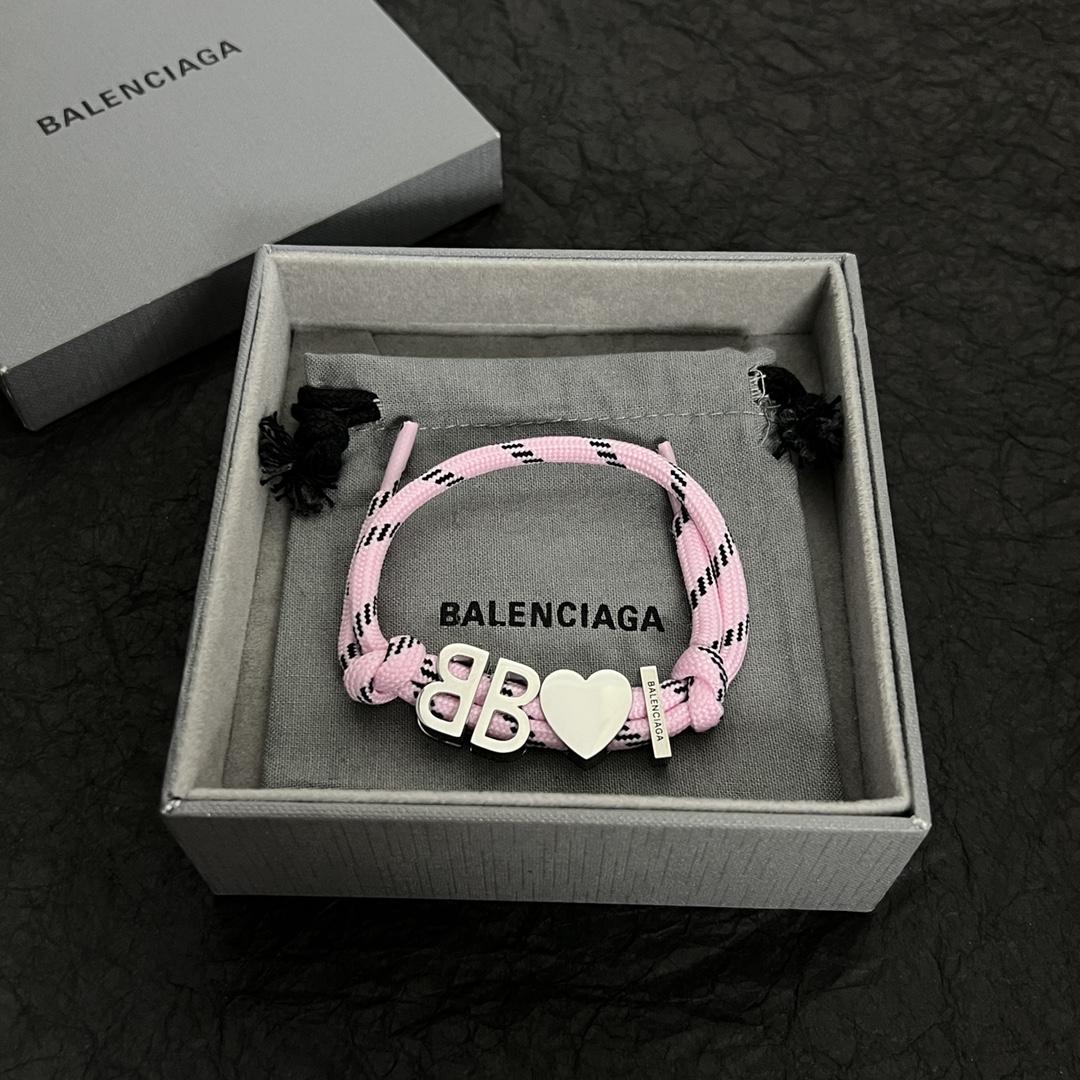 Balenciaga I <3 BB Bracelet In Pink - DopestKickz
