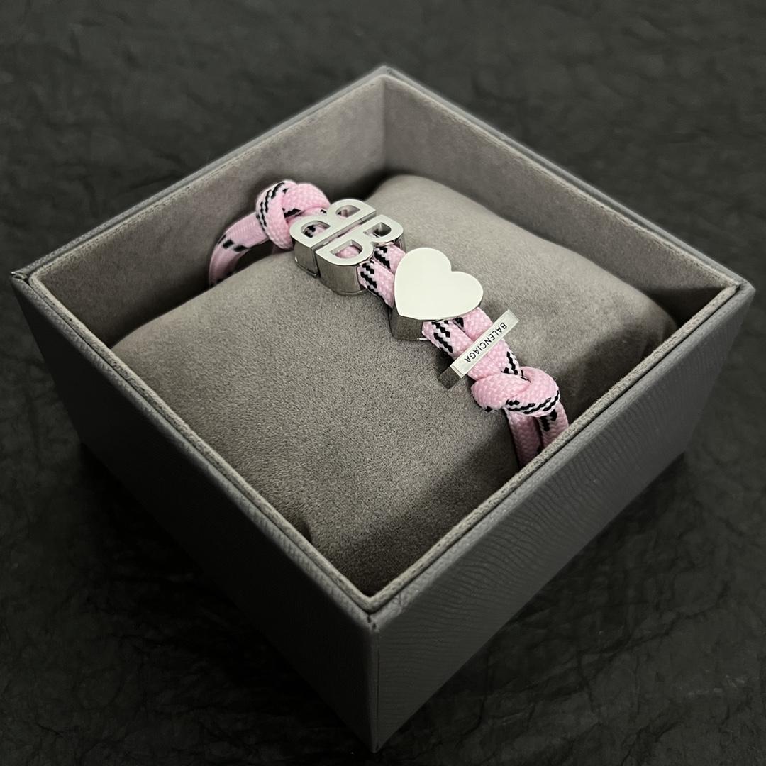 Balenciaga I <3 BB Bracelet In Pink - DopestKickz