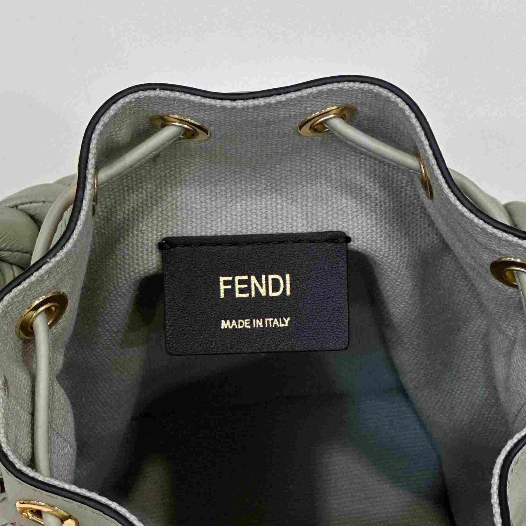 Fendi Mon Tresor Light Green FF Canvas Mini-bag - DopestKickz