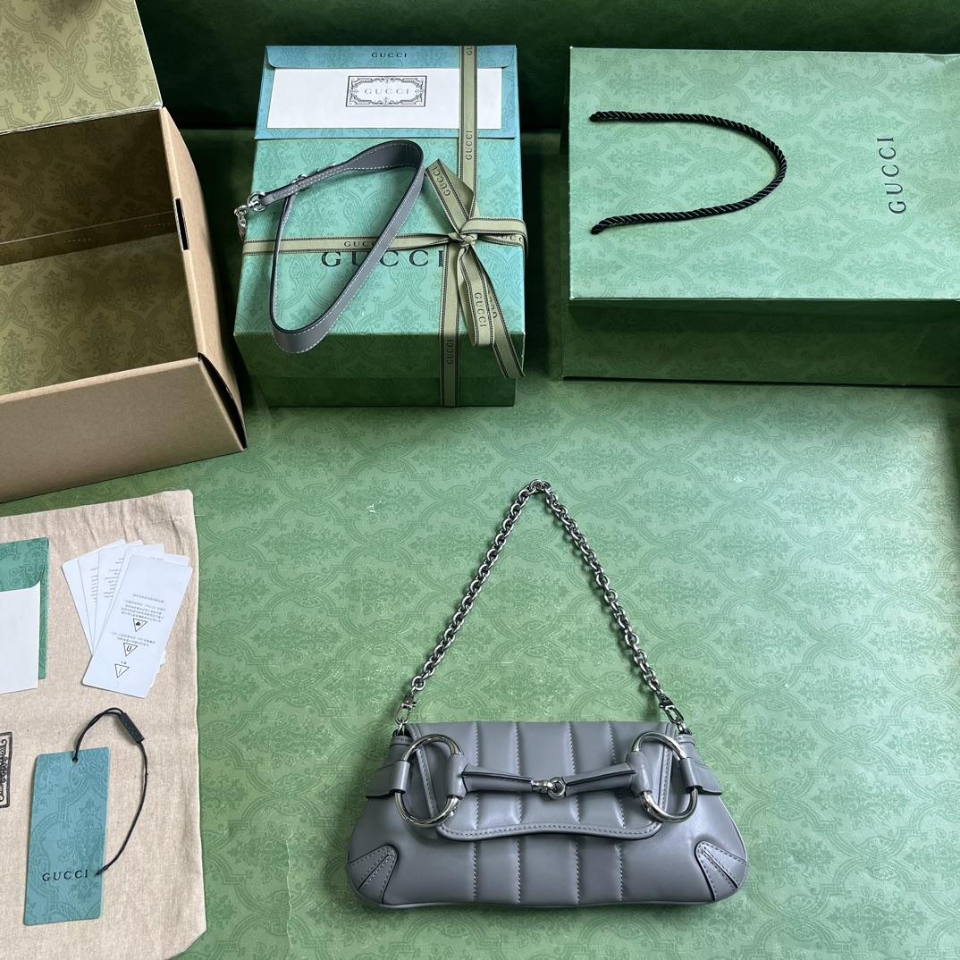 Gucci Horsebit Chain Small Shoulder Bag (27x 11.5x 5cm) - DopestKickz