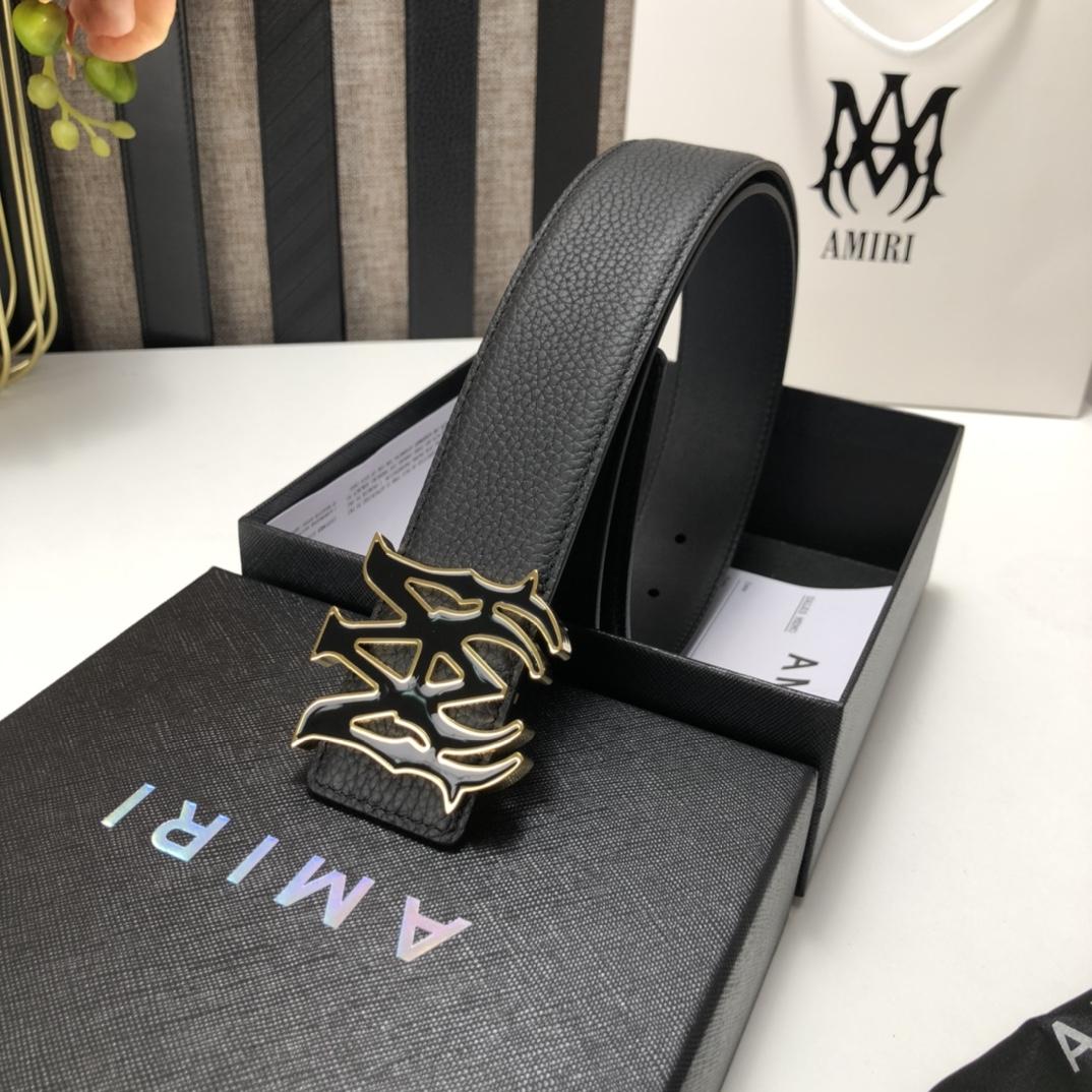 Amiri Ma Leather Belt - DopestKickz