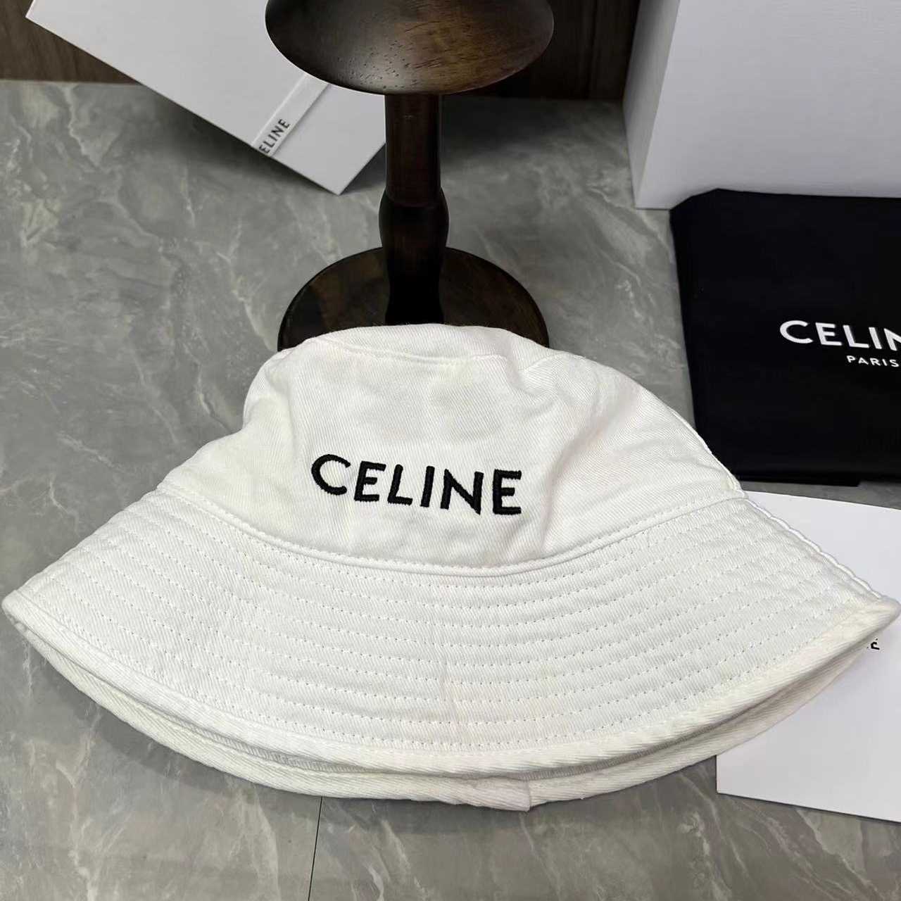 Celine Cotton Bucket Hat - DopestKickz