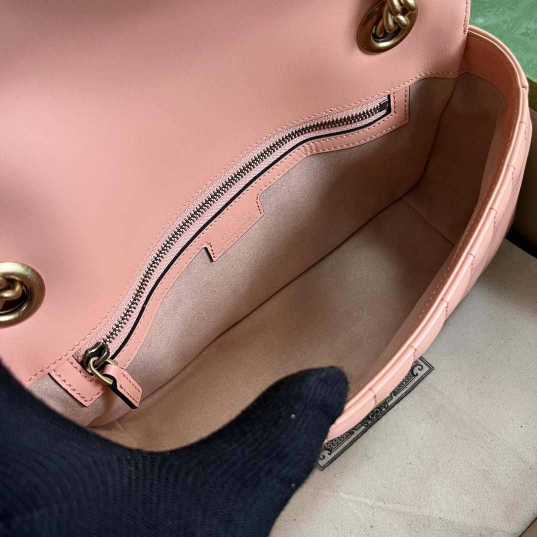 Gucci GG Marmont Small Shoulder Bag(26*15*7cm)   - DopestKickz