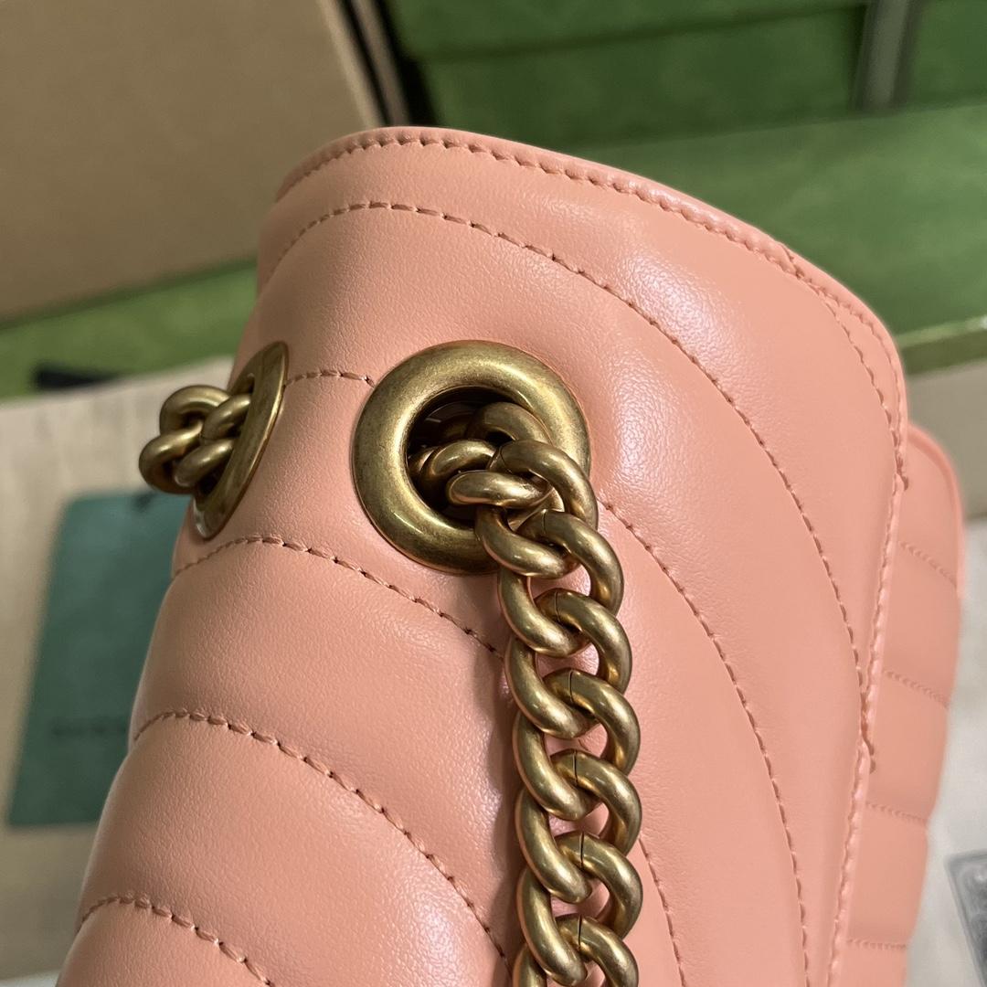 Gucci GG Marmont Small Shoulder Bag(26*15*7cm)   - DopestKickz