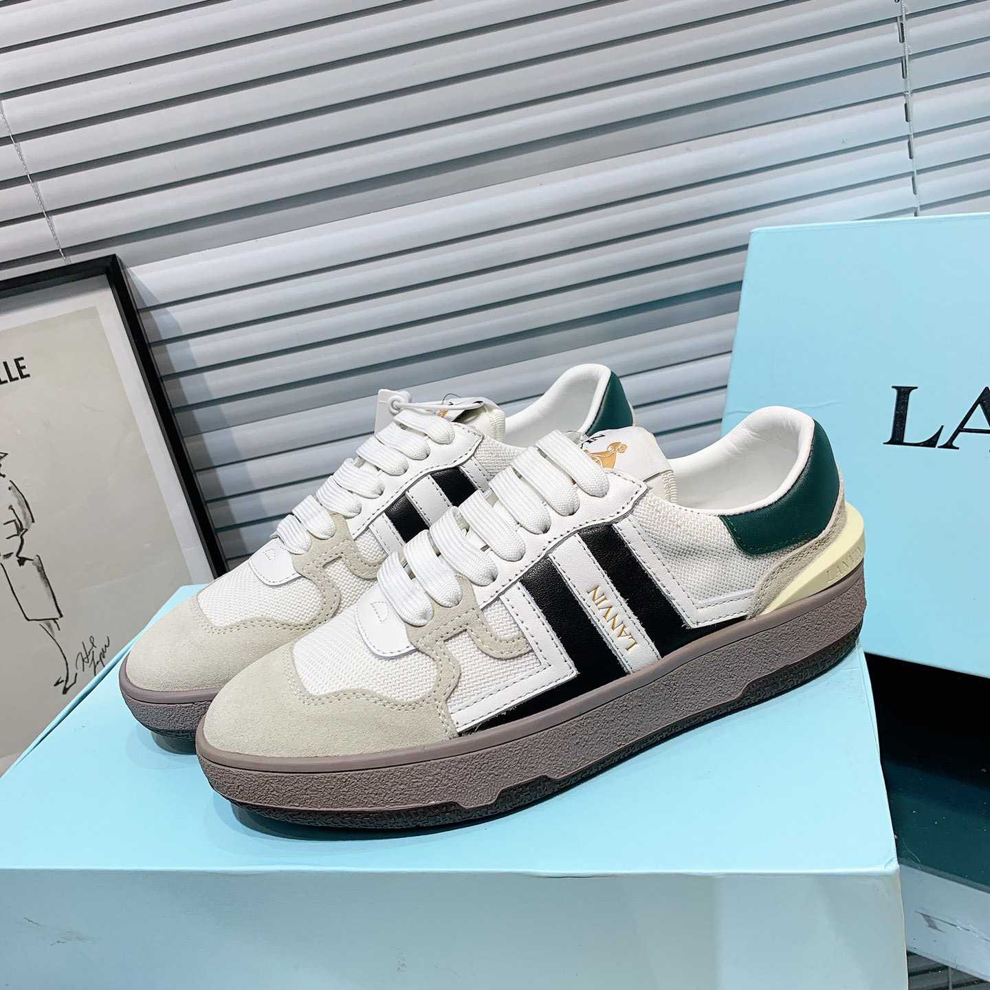 Lanvin Clay Low-Top Sneakers - DopestKickz