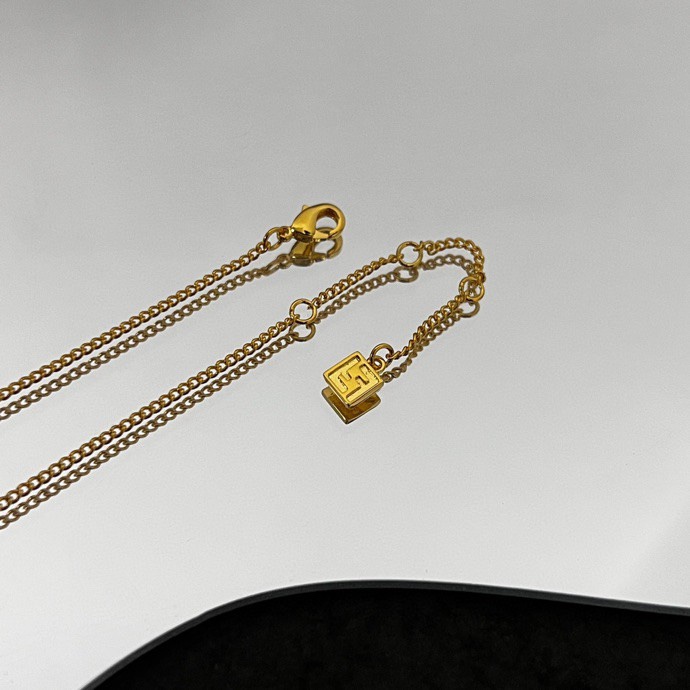 Fendi Forever Fendi Gold-coloured Necklace  - DopestKickz
