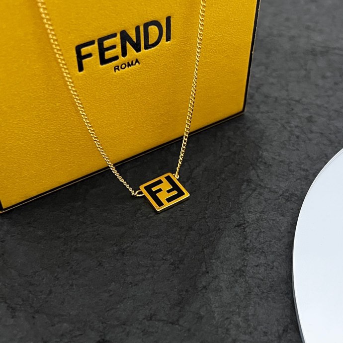 Fendi Forever Fendi Gold-coloured Necklace  - DopestKickz
