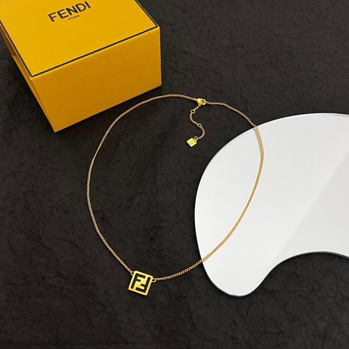 Fendi Forever Fendi Gold-coloured Necklace  - DopestKickz