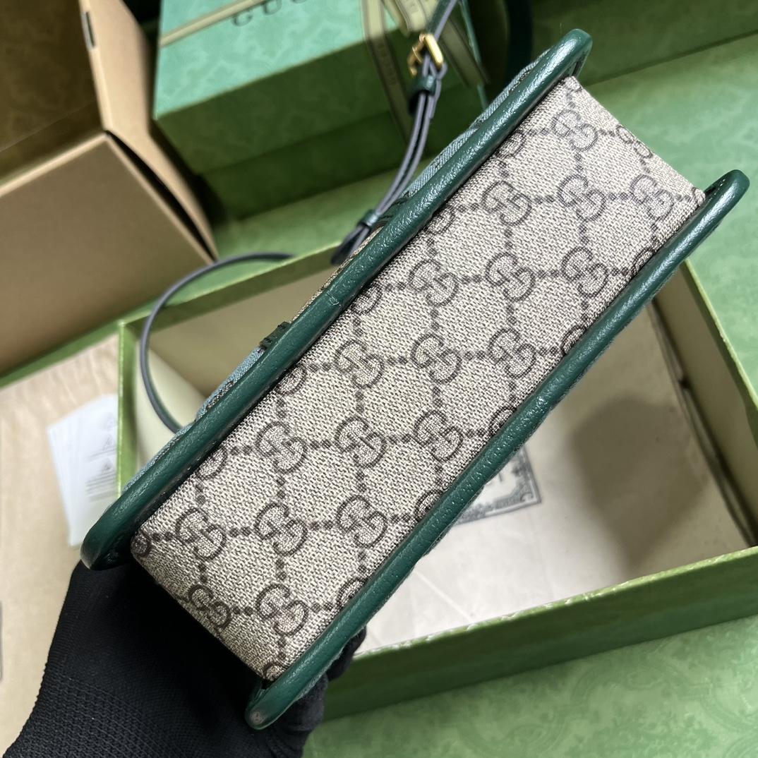 Gucci Mini GG Canvas Mini Shoulder Bag (21.5x 14x 7cm) - DopestKickz