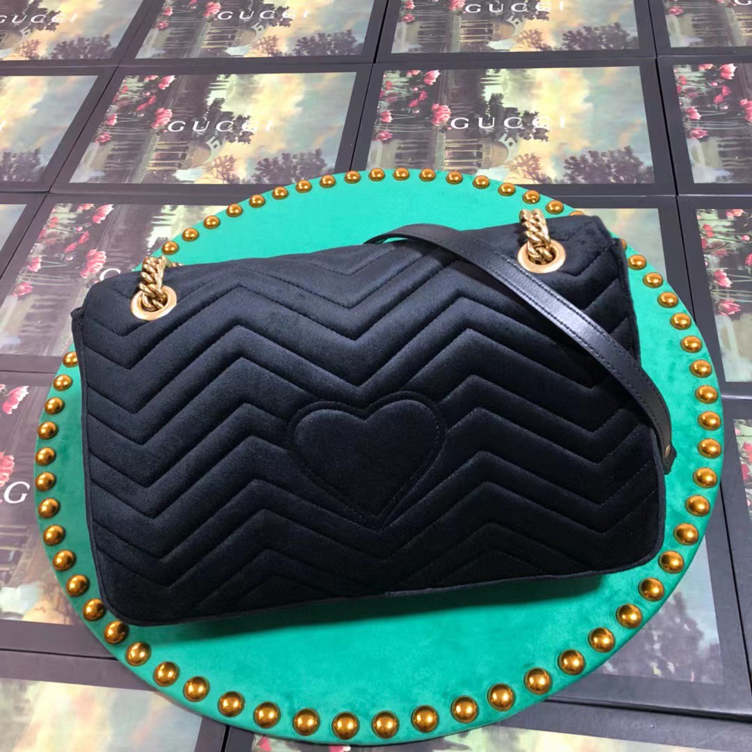 Gucci GG Marmont Medium Shoulder Bag(31-19-7CM)     443496 - DopestKickz