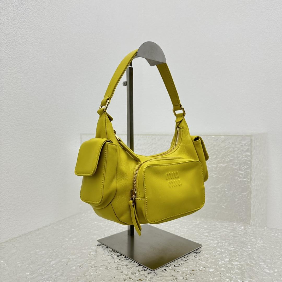 Miu Miu Nappa Leather Pocket Bag - DopestKickz