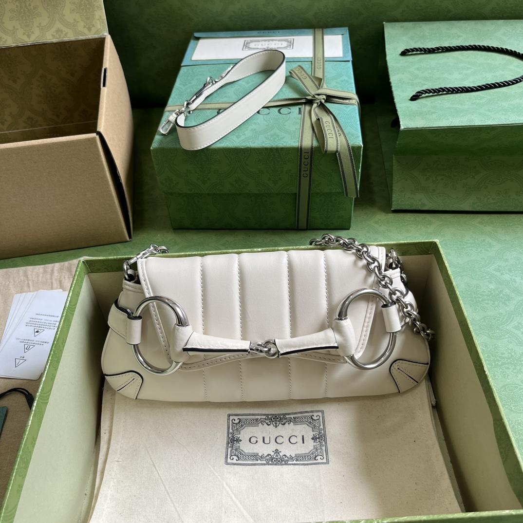 Gucci Horsebit Chain Small Shoulder Bag (27x 11.5x 5cm) - DopestKickz