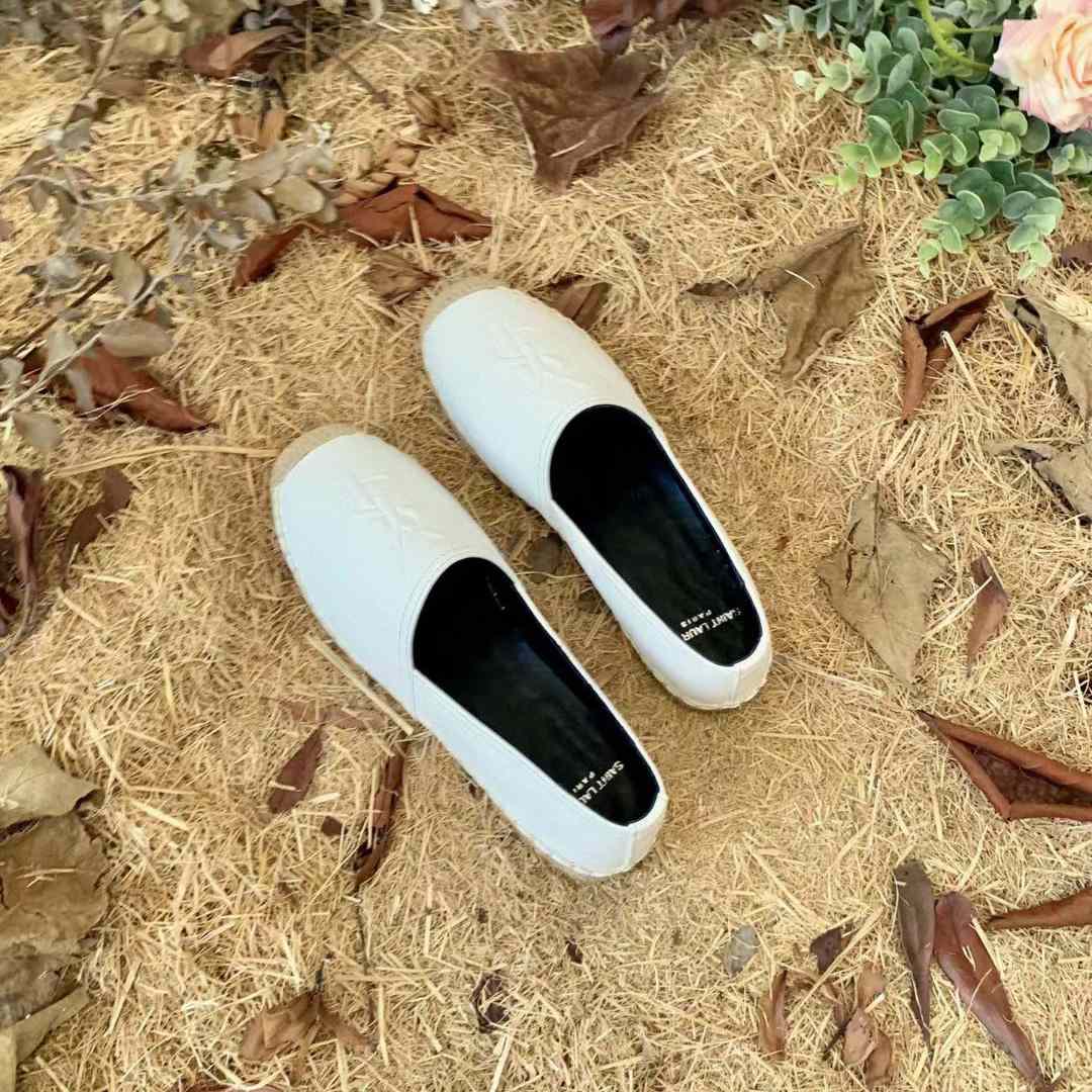 Saint Laurent Cassandre Espadrilles In Lambskin - DopestKickz