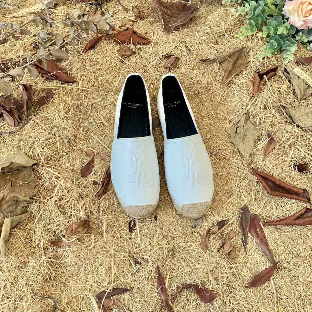 Saint Laurent Cassandre Espadrilles In Lambskin - DopestKickz