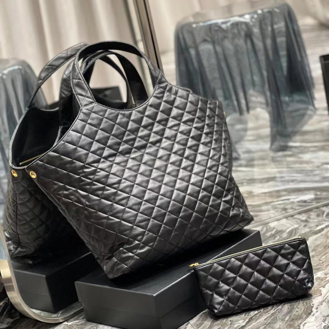 Saint Laurent Icare Extra large Embellished Quilted Leather Tote (58-34-8cm) - DopestKickz