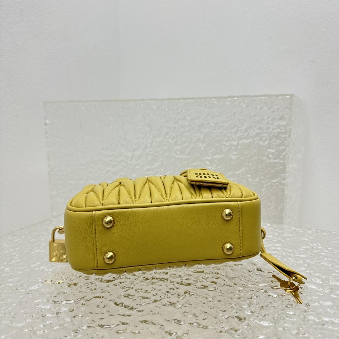 Miu Miu Matelassé Nappa Leather Top-handle Bag - DopestKickz