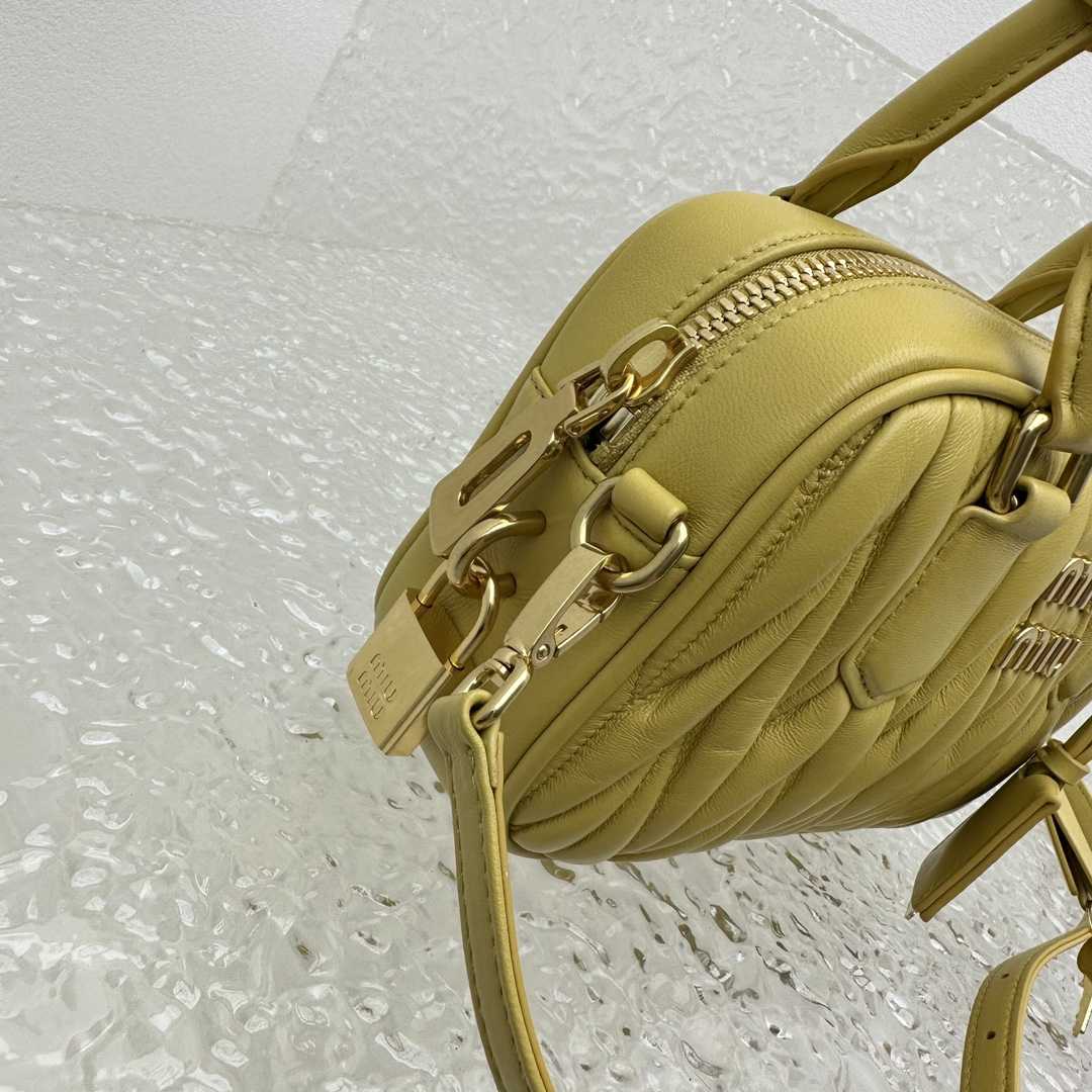 Miu Miu Matelassé Nappa Leather Top-handle Bag - DopestKickz
