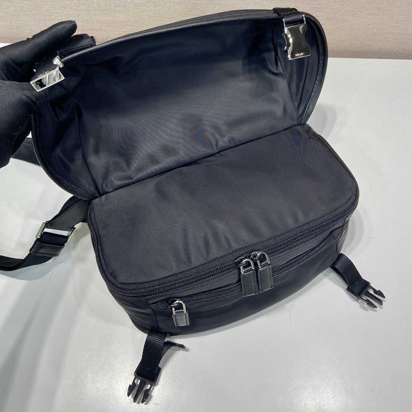 Prada Re-Nylon And Saffiano Leather Shoulder Bag - DopestKickz