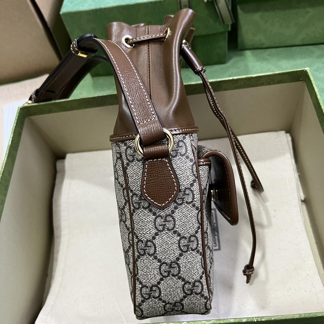 Gucci GG Mini Bucket Bag With Interlocking G - DopestKickz