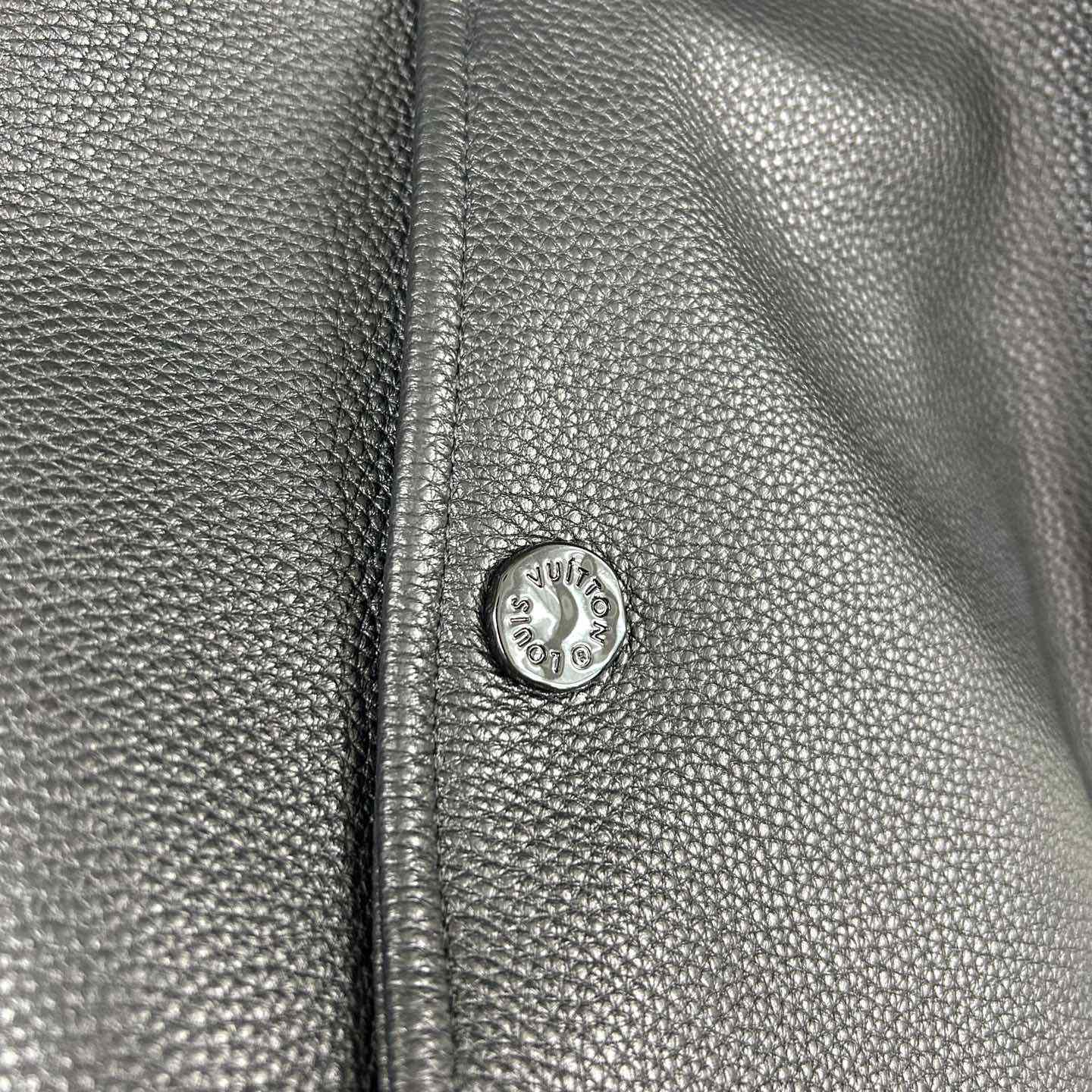 Louis Vuitton Long Leather Coach Jacket   - DopestKickz