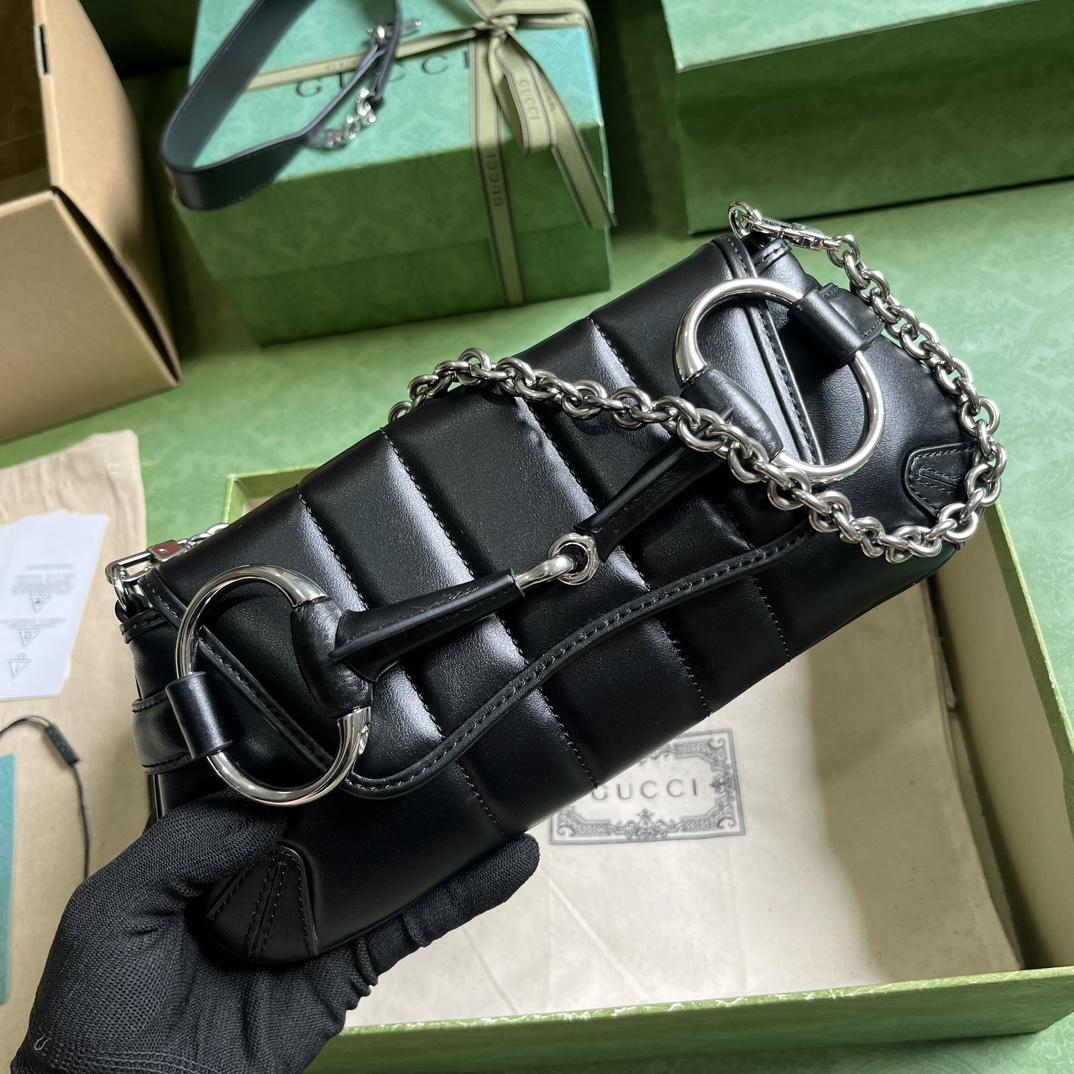 Gucci Horsebit Chain Small Shoulder Bag (27x 11.5x 5cm) - DopestKickz