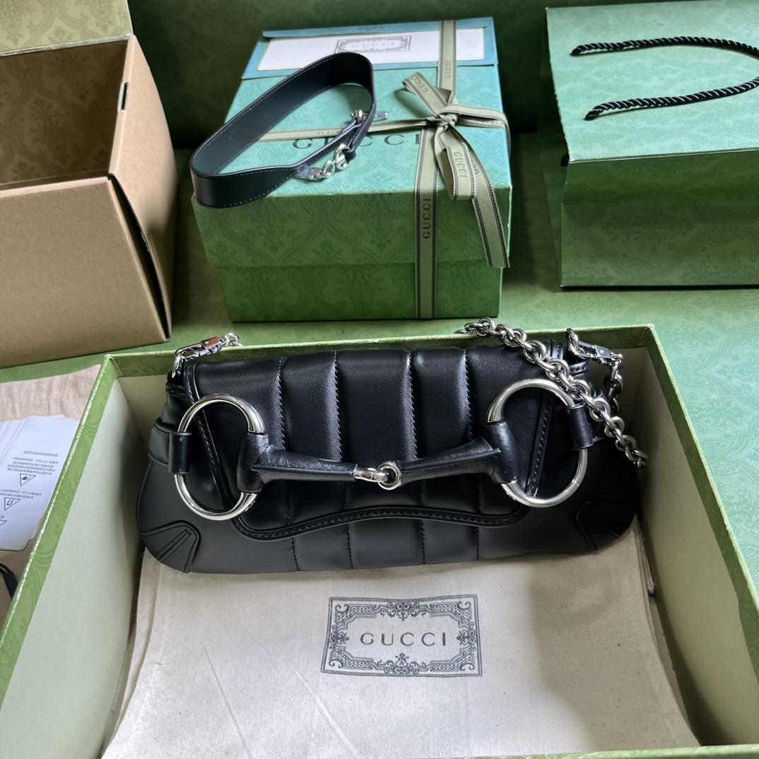 Gucci Horsebit Chain Small Shoulder Bag (27x 11.5x 5cm) - DopestKickz