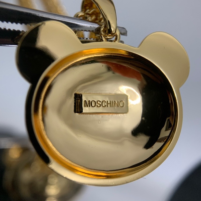 Moschino Teddy Pendant Necklace - DopestKickz