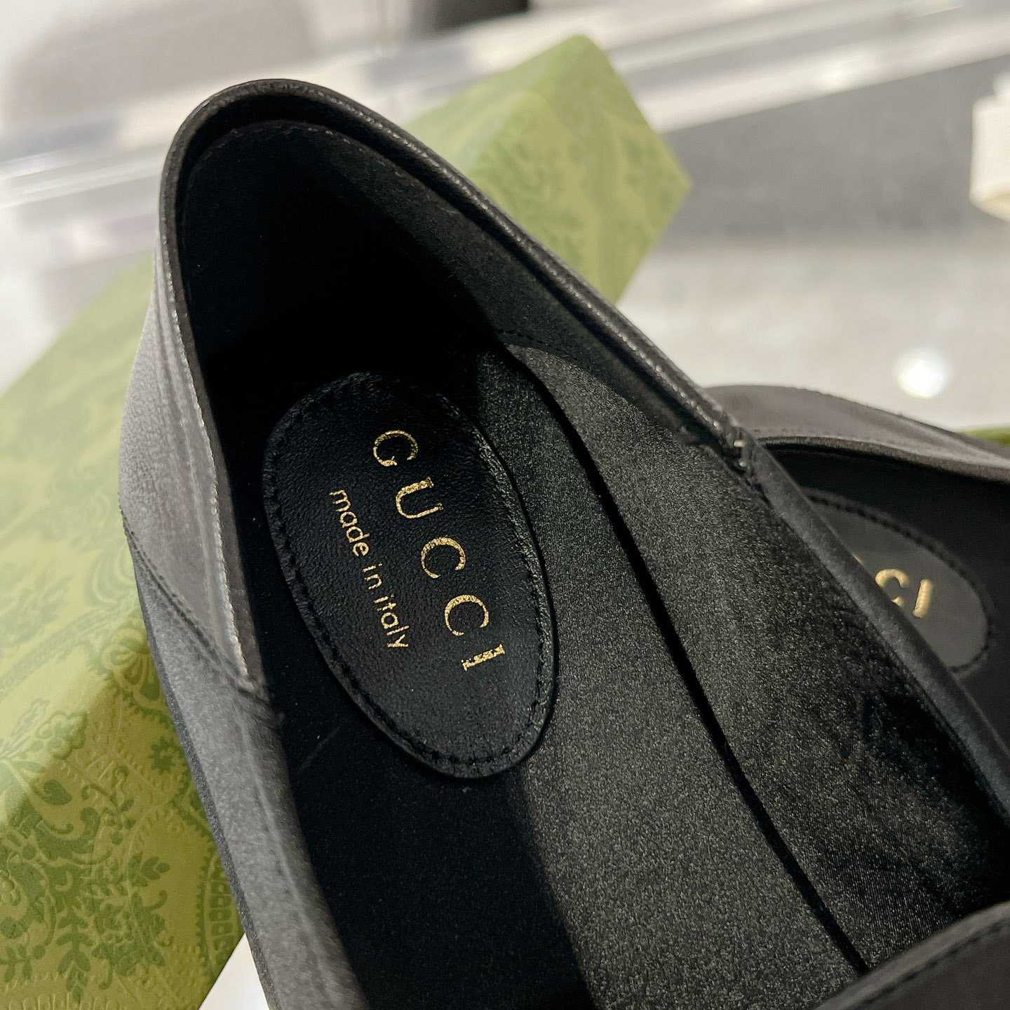 Gucci Women's Horsebit Loafer With Crystals - DopestKickz