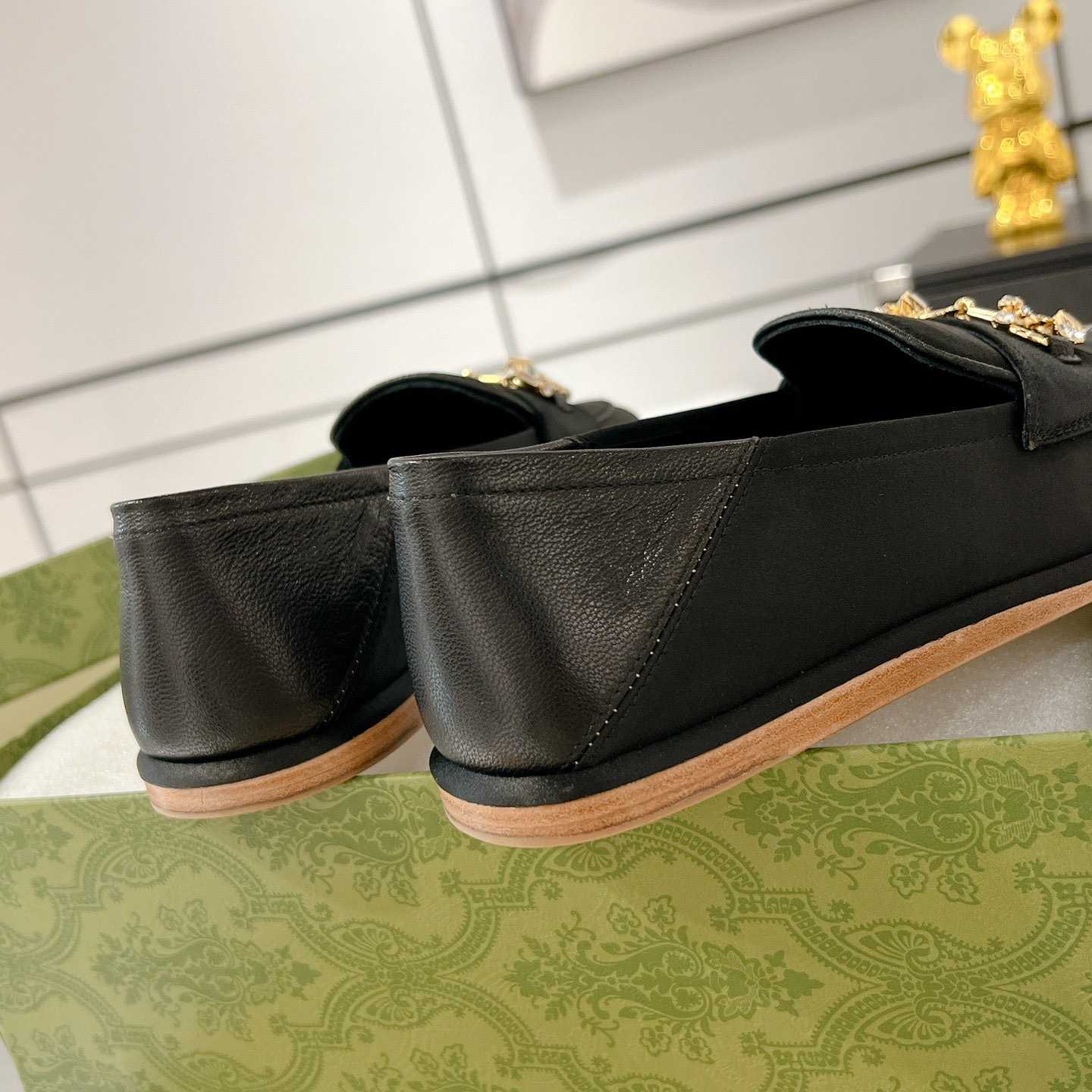 Gucci Women's Horsebit Loafer With Crystals - DopestKickz